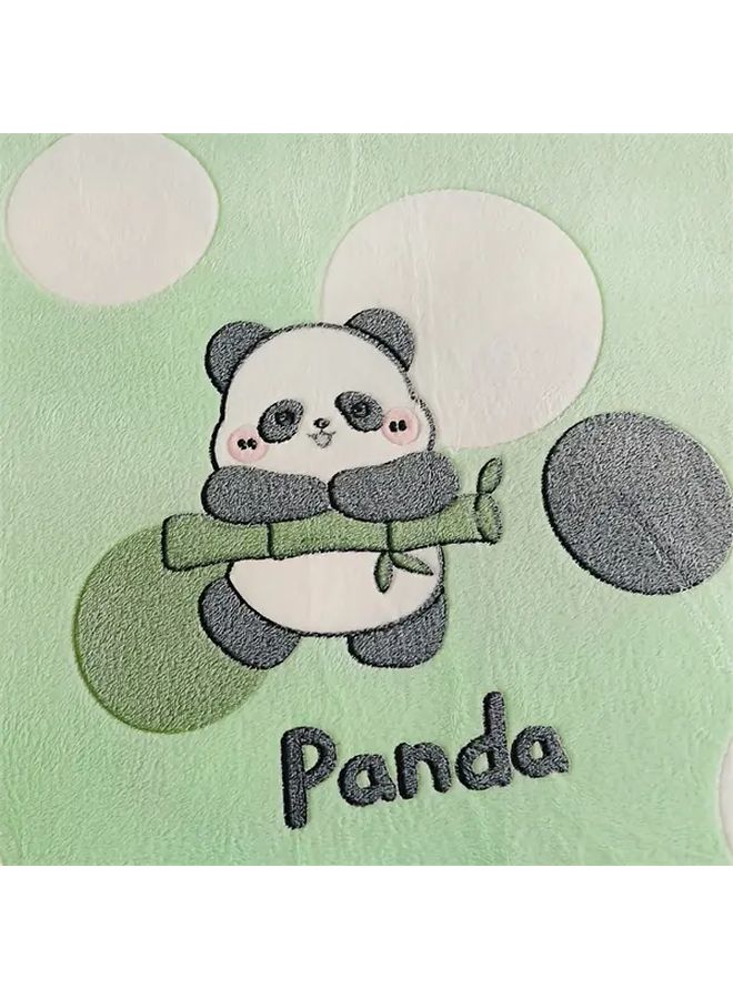 Panda Design Pastel Green All Season Lightweight Blanket 70 87x78 74 Inch Cozy Plush Throw For Bed Couch - Image 5